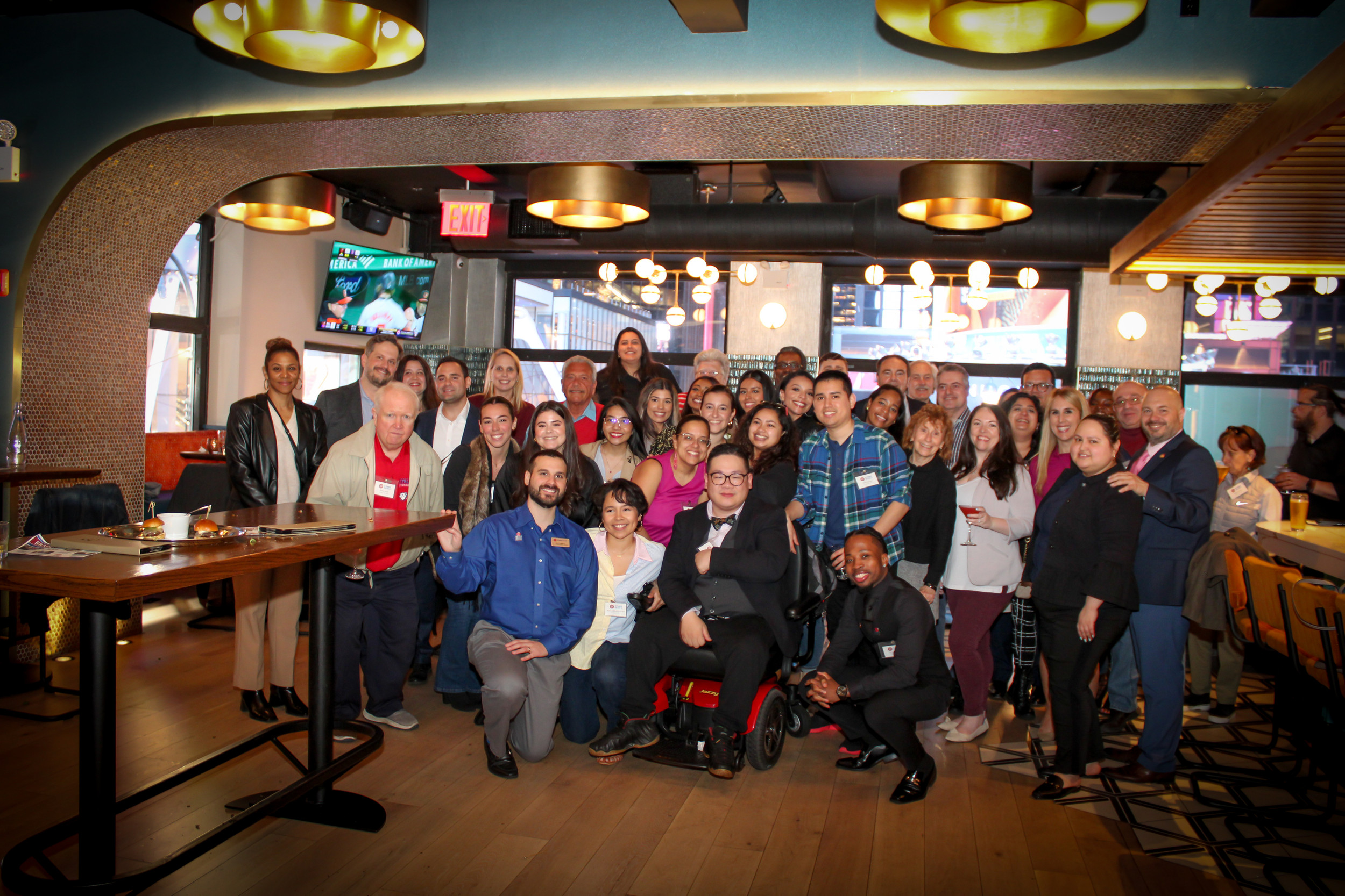St. Francis College Happy Hour Group Photo