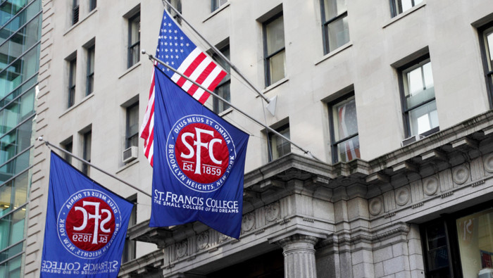 SFC Building With Flags