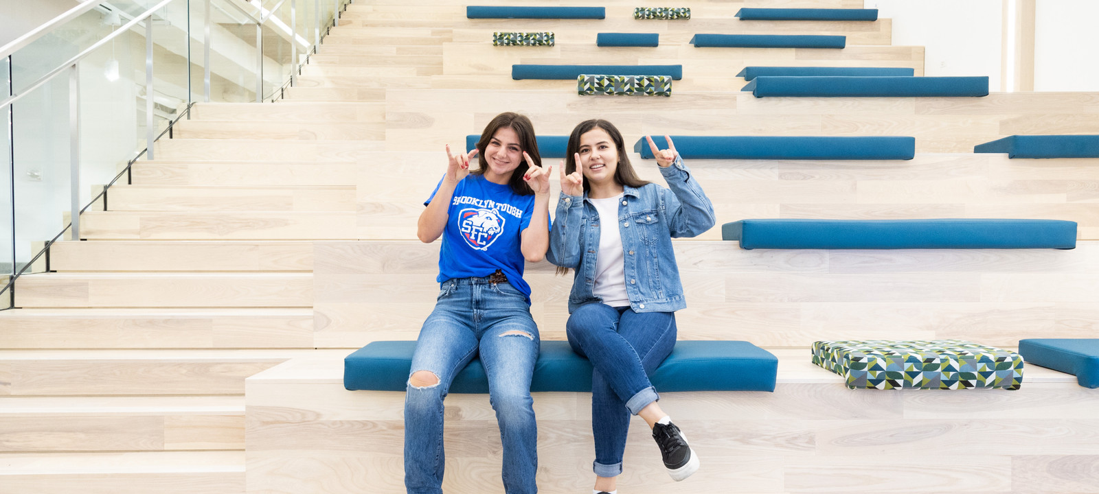 SFC Students on Bleachers