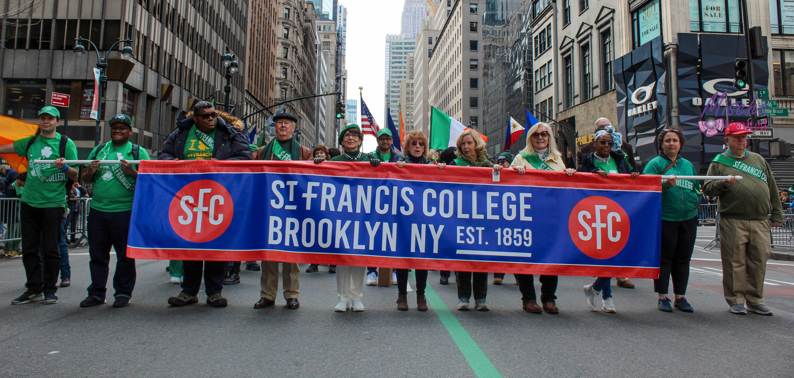 St Patrick's Day Parade St Francis College 2023 March